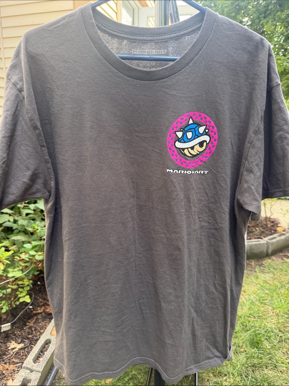 Mario Kart Blue Shell Graphic Tee - Charcoal